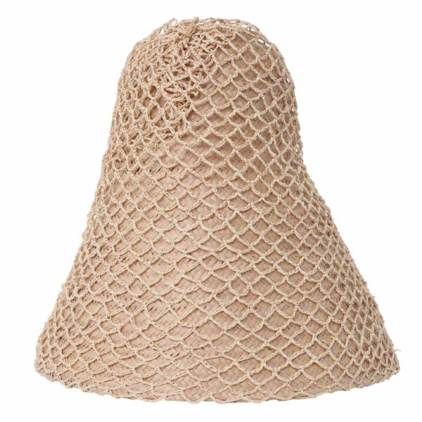 Chapéu Du Matin Jurerê de luxo, palha de piaçava na cor natural, design de aba de cúpula inspirado em Audrey Hepburn.