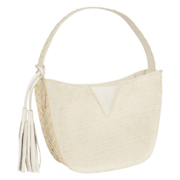 Bolsa Hobo Proa Artesanal - Branco Off